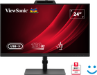 VIEWSONIC 24” FHD USB-C VIDEO CONFERENCING MONITOR WITH WINDOWS HELLO–CERTIFIED WEBCAM, HDMI, DISPLAY PORTS USB-C/A VG2441V