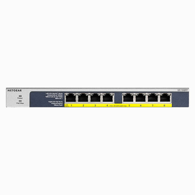 Netgear 8-Port Ethernet Unmanaged PoE Switch 123W