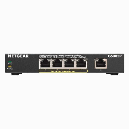 Netgear 5-Port Ethernet Unmanaged PoE Switch 55W