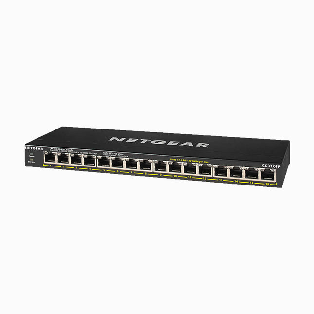 Netgear 16-Port Ethernet Unmanaged PoE Switch 183W