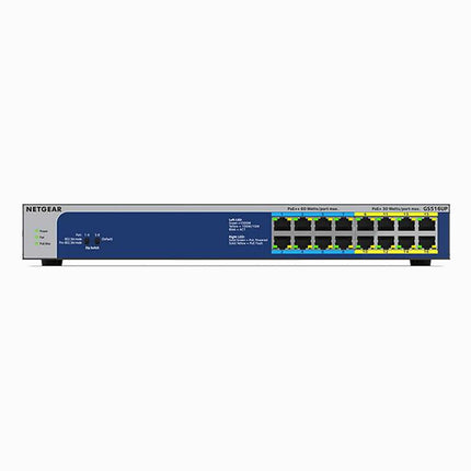 Netgear 16-Port GS516UP Ethernet Unmanaged Switch 380W