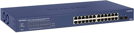 Netgear 10/100/1000 24 Port PoE+ Smart Managed Gigabit switch with 2 SFP uplink ports (190W)