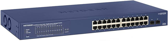 Netgear 10/100/1000 24 Port PoE+ Smart Managed Gigabit switch with 2 SFP uplink ports (190W)