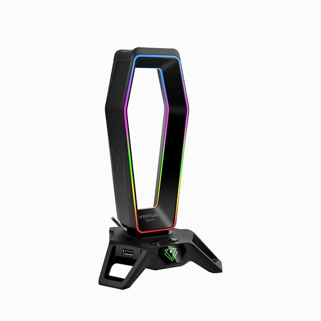 Vertux Headset Stand HexaRack with Immersive 7.1 Audio Ports