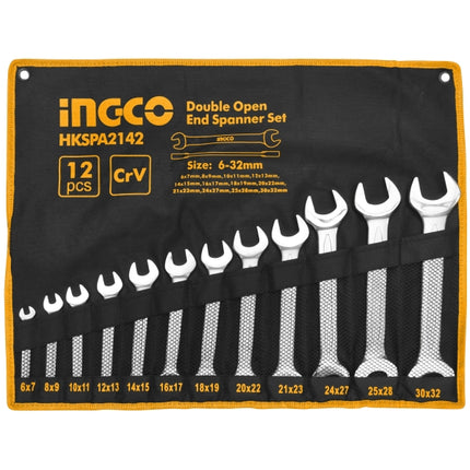 INGCO INGCO DOUBLE OPEN AND SPANNER SET
