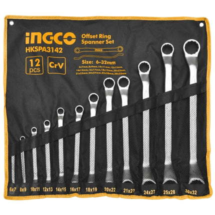 Ingco Offset Ring Spanner Set 6-32mm