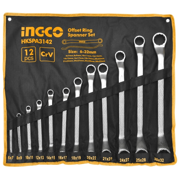 INGCO OFFSET RING  SPANNER SET