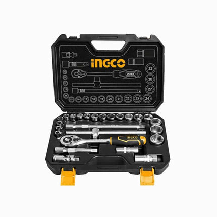 INGCO SOCKET SET  1\2" 25 PCS