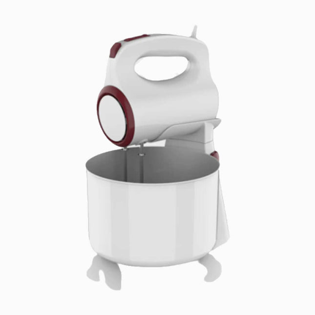 TRUST HAND MIXER WITH BOWL 300W WHITE/MAROON