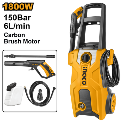 Ingco High Pressure Washer 150 Bar 1800W