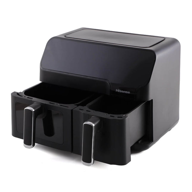 HISENSE AIRFRYER 5.5L FOR THE POT-3.3L FOR FRYING BASKET- TWO INDEPENDENT COOKING BASKET