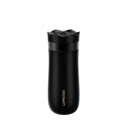 LePresso Insulated Mug with French Press Black