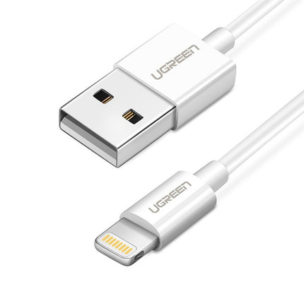 Ugreen Lightning To Usb Cable(Abs Case) White 1M