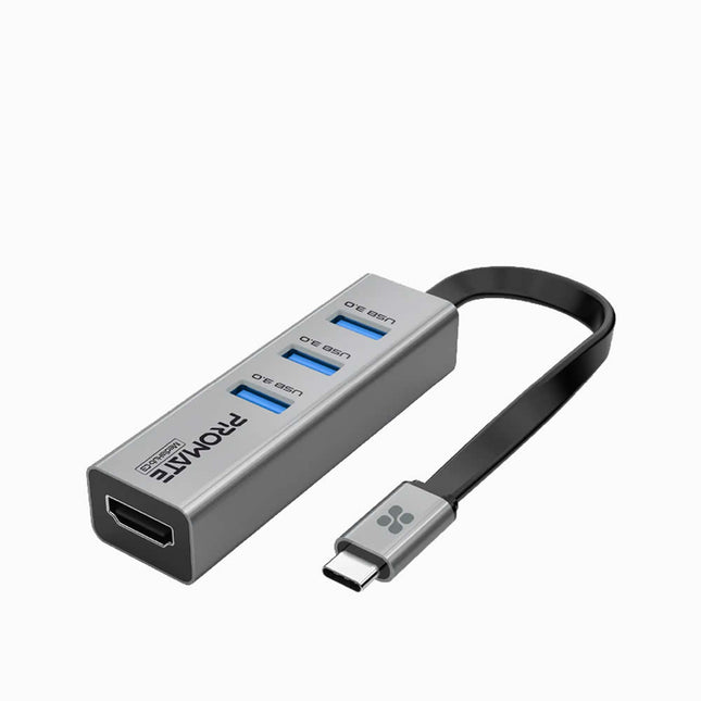 Promate Multiport 4-In-1 Usb C Hub