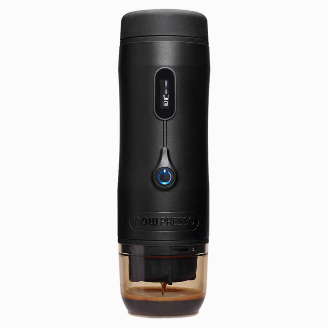 NOWPRESSO Machine Gold Plus 1-Button Rechargeable Portable Espresso Machine - Black