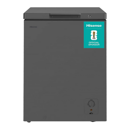 Hisense Chest Freezer 198L, Silver, LED Display, Super Silent 40 db, Class E