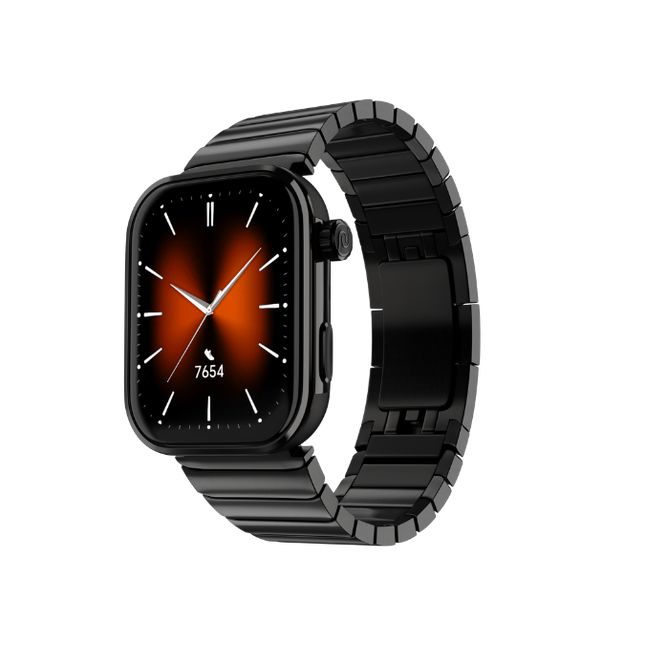 Noise ColorFit Pro 6 Max Smartwatch - Chrome Black