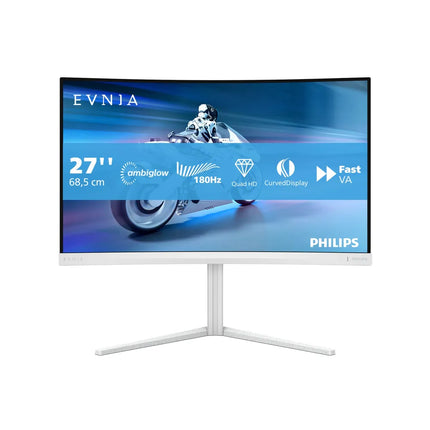 Philips Momentum 2K Curved Gaming Monitor 27" 165Hz - White