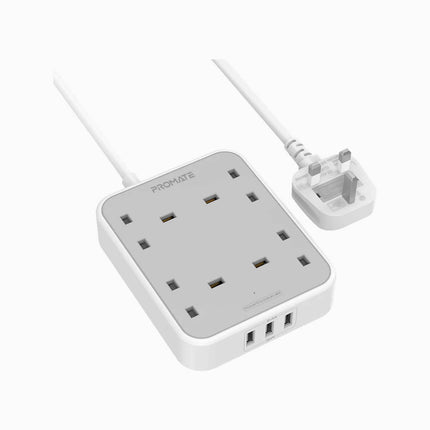 Promate 4 outlet power cord 4m