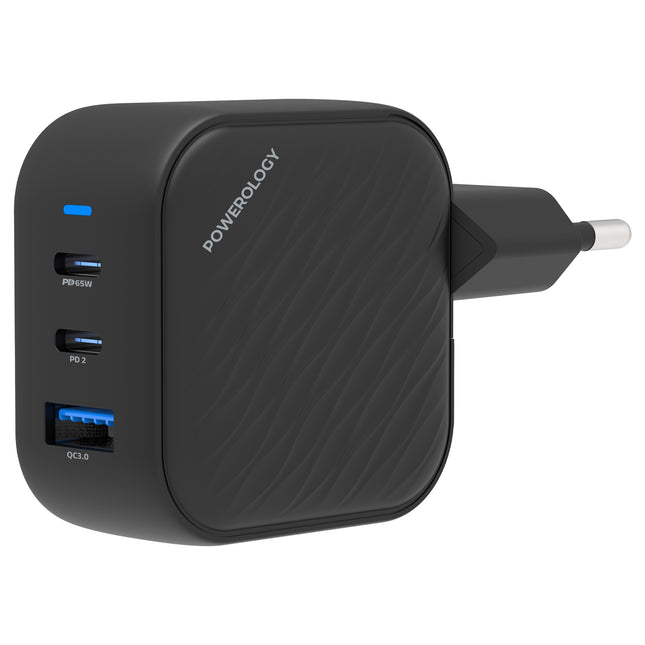 Powerology Gan Ultimate - EU Dual PD Charger PWCUQC019