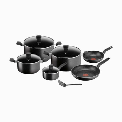 Tefal set 11 pcs dark stone