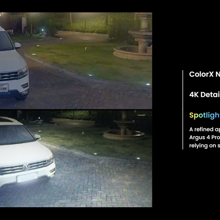 Reolink Argus 4 Pro 8MP 4K UHD 180° Advanced Wireless Security for Your Home