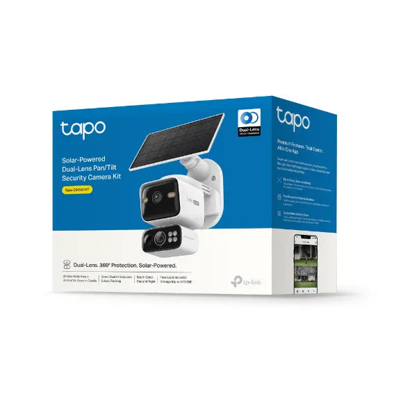 TP-Link Solar-Powered Dual-Lens Pan/Tilt Security Camera Kit