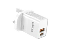 Unitek USB Wall Charger 20W QC Fast Charging + USB-C PD P1124ABK-UK