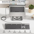 Unitek Full-Size Wired Keyboard 104 Keys Scissor Mechanical T052AGY01-US