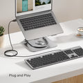 Unitek Full-Size Wired Keyboard 104 Keys Scissor Mechanical T052AGY01-US