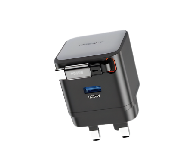 Powerology Gan Charger Dual Output 35W PWCUQC032BK
