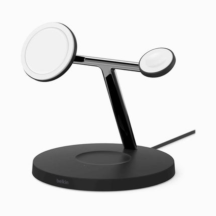 Belkin Magasafe Wireless Charger 3In1 Black (Uk Plug 3 Pin)