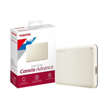 Toshiba Canvio Advance V10 2TB - White Beige