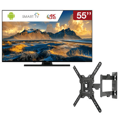 Myros UHD Smart Tv 55" + free NB P4 TV Wall Bracket