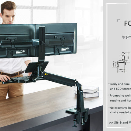 NB Sit Stand Dual Monitor FC24
