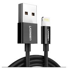 Ugreen Lightning To Usb Cable(Abs Case) Black 1M