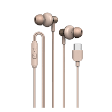 SonicGear HyperBass 3.5mm Wired Earphone - Champagne HYPERBASSBUDS1CHAM