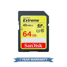 Sandisk Extreme SDXC 64GB 45MB/s RTL