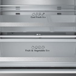 HISENSE REFRIGERATOR MULTI PORTS NO FROST ENERGY CLASS F 493 L  INOX