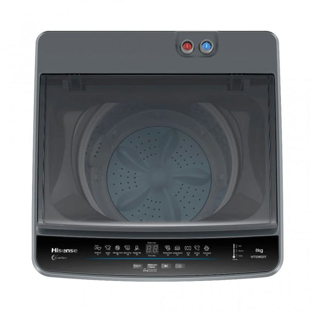 HISENSE 8KG TOP LOADER WASHING MACHINE PREMIUM BLACK