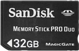 SanDisk Flash 32 GB Memory Stick PRO Duo FlashCard