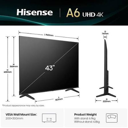 HISENSE 43 INCH UHD SMART TV