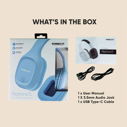 SonicGear Airphone 5 Bluetooth Headset - Carbon