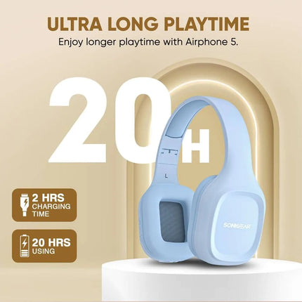 SonicGear Airphone 5 Bluetooth Headset - Indigo