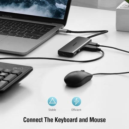 Ugreen Type C To 4 Ports Usb 3.0 Hub Gray