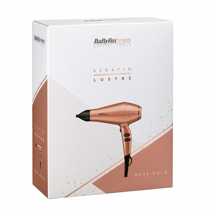 BABYLISS HAIR DRYER IONIC HAIR DRYER WITH DIFFUSER ROSE GOLD 2300W