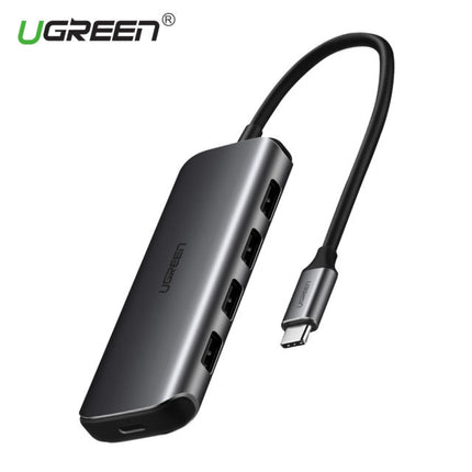 Ugreen Type C To 4 Ports Usb 3.0 Hub Gray