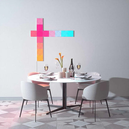 NANOLEAF Shapes Squares Starter Kit - Smart WiFi LED Panel System w/ Music Visualizer - 9 Pack - White