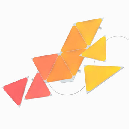 NANOLEAF Shapes Triangles Starter Kit - Smart WiFi LED Panel System w/ Music Visualizer - 9 Pack - White