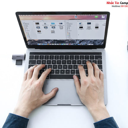 Ugreen Usb-C Tf/Sd Card Reader Gray